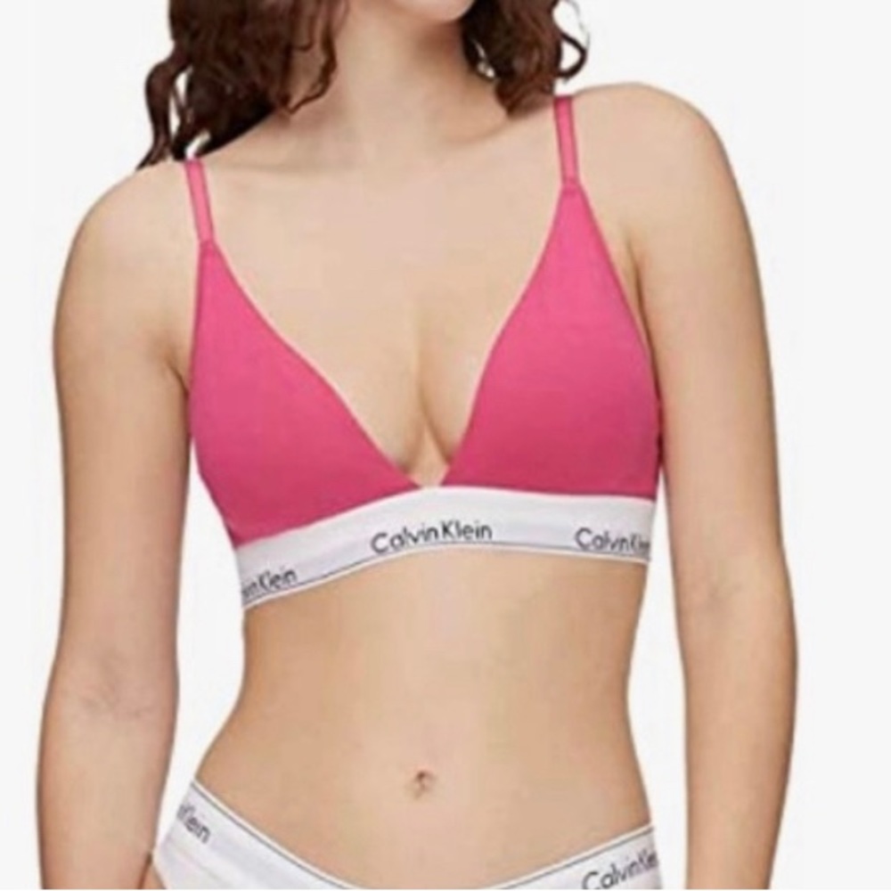 Calvin Klein unlined triangle modern bra